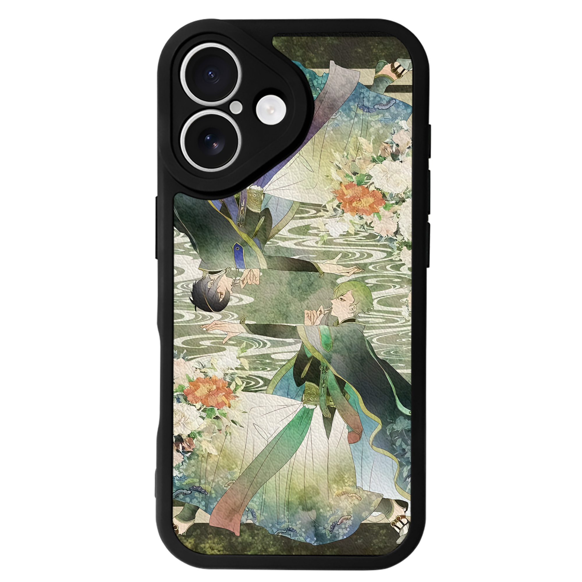 （画像用） 刀剣乱舞 Touken Ranbu 【iPhone 16シリーズ対応】シリコンスマホケース（レザー調） 材質：シリコン
